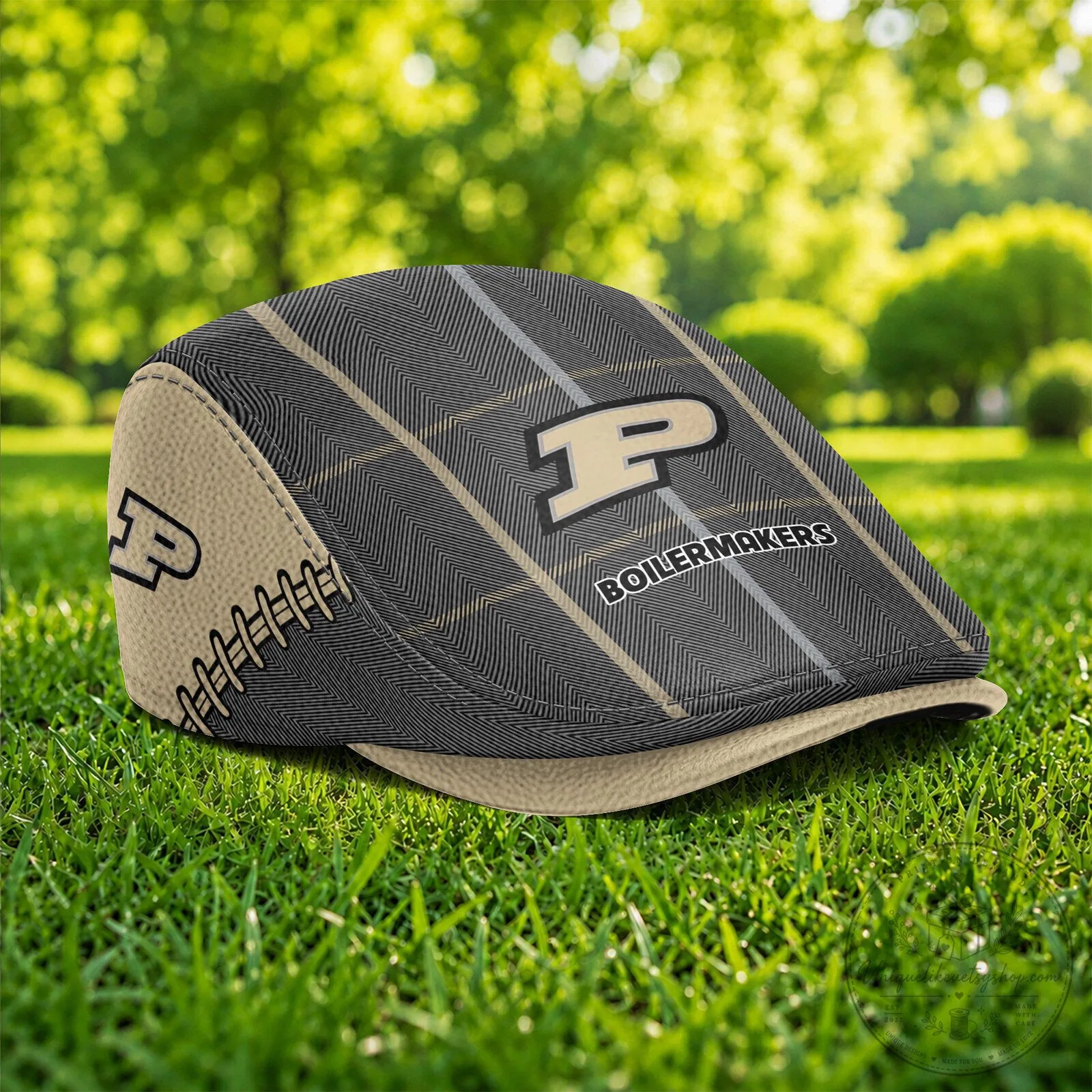 Purdue Boilermakers NCAA Golf Flat Cap Hat 5 Purdue Boilermakers NCAA Golf Flat Cap Hat
