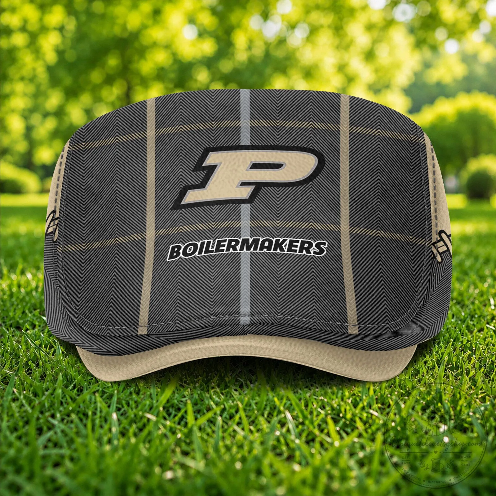 Purdue Boilermakers NCAA Golf Flat Cap Hat 6 Purdue Boilermakers NCAA Golf Flat Cap Hat