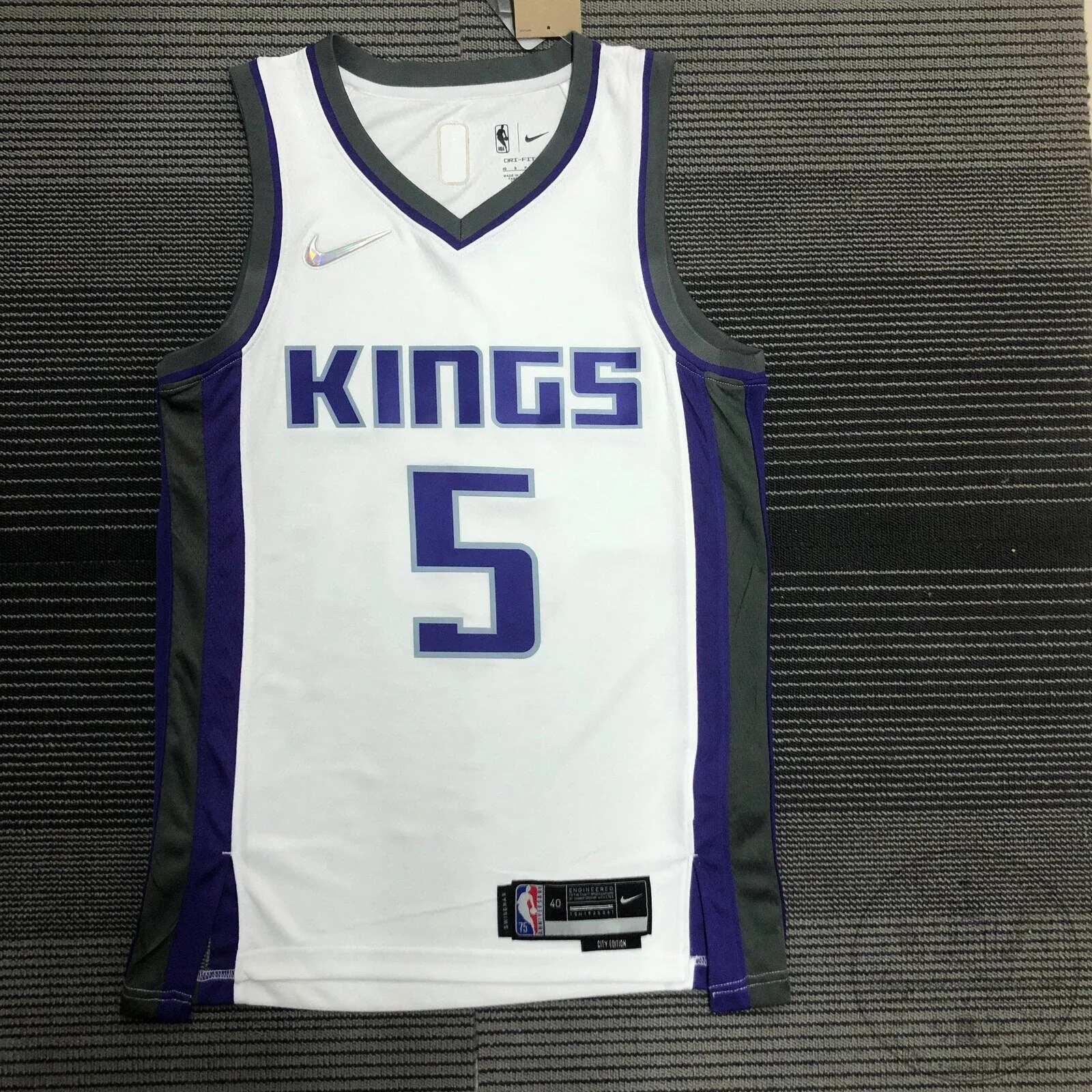 Sacramento Kings Association Edition Diamante 75th Anniversary Jersey