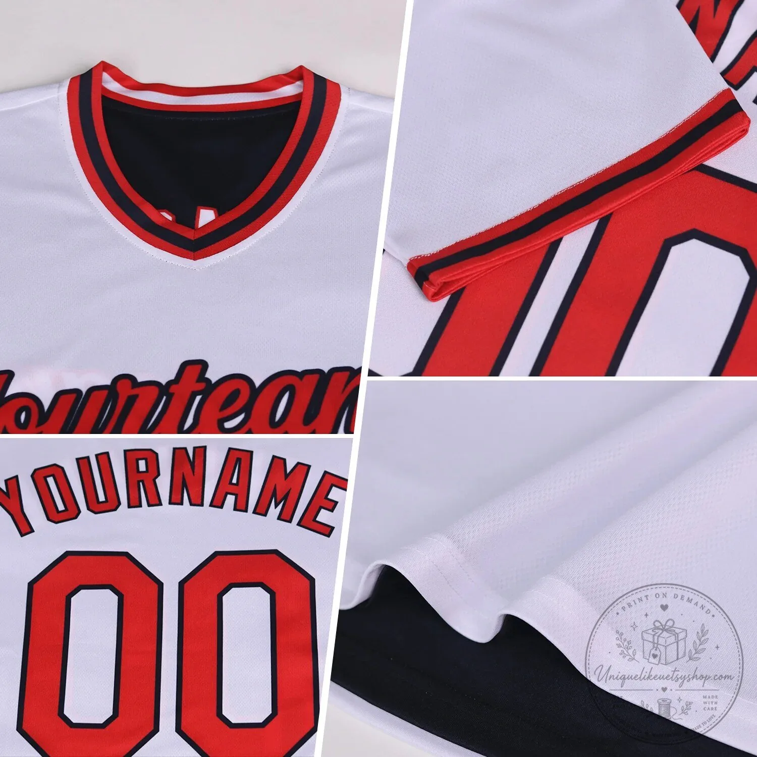 Custom Orange Light Blue Reversible Baseball Team Jersey with V-Neck 10 Custom Orange Light Blue Reversible Baseball Team Jersey with V-Neck