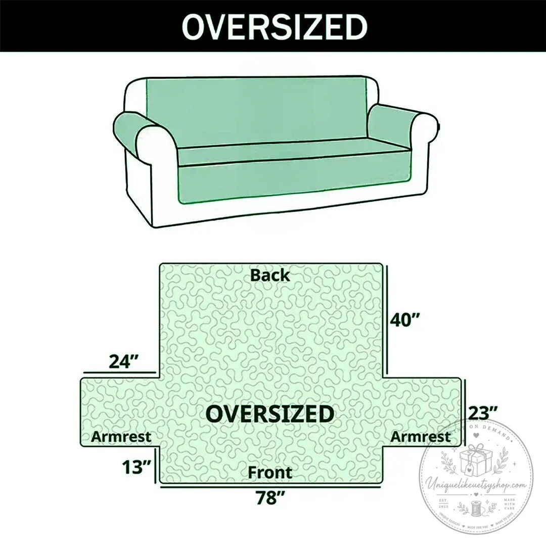 Mallard Duck Winter Wonderland Quilted Sofa Cover for Living Room Decor 14 Mallard Duck Winter Wonderland Quilted Sofa Cover for Living Room Decor
