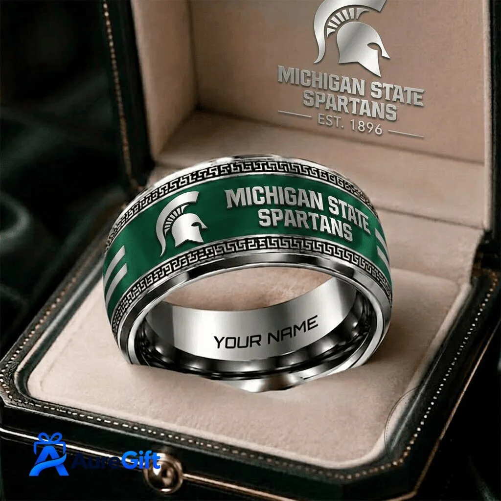 Michigan State Spartans Personalized Engraved College Sports Team Ring