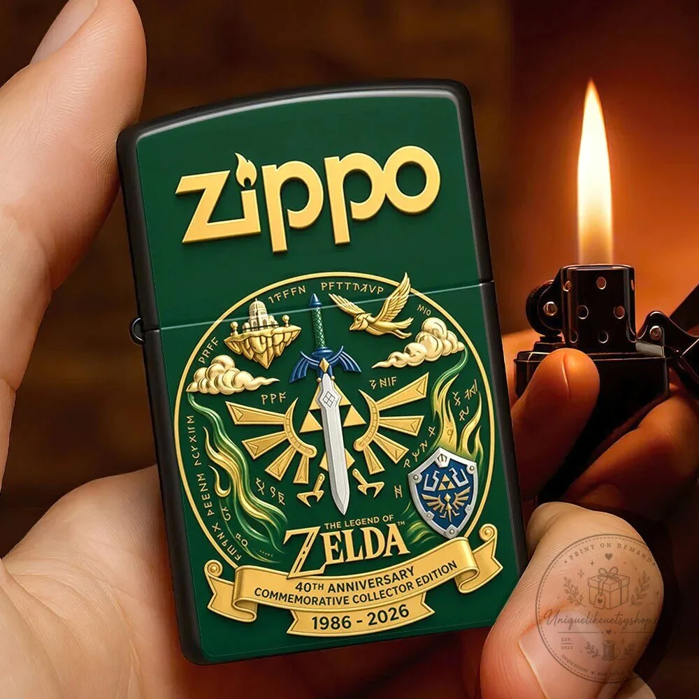 The Legend of Zelda 40th Anniversary Commemorative Collector Edition Zippo Lighter