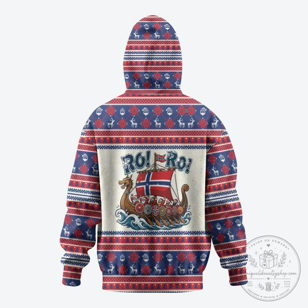 Norway Christmas Viking Ship Ro Ro Santa Claus Hoodie 9 Norway Christmas Viking Ship Ro Ro Santa Claus Hoodie