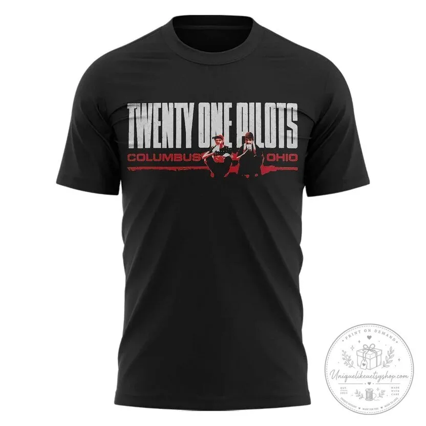 Black T-Shirt for Twenty One Pilots Ohio Stadium Concert 4 Black T-Shirt for Twenty One Pilots Ohio Stadium Concert