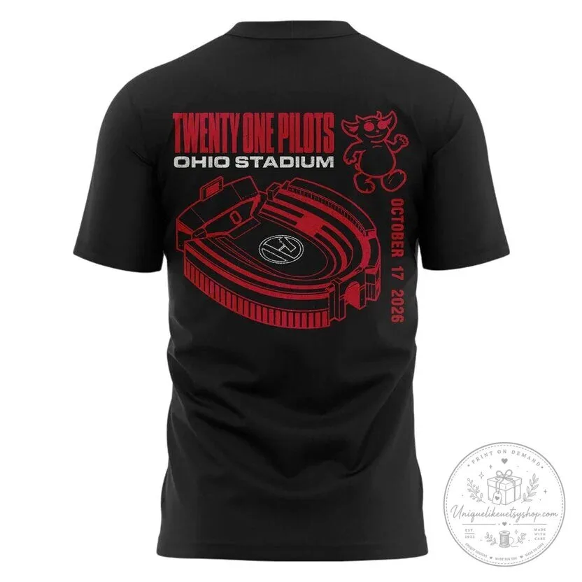 Black T-Shirt for Twenty One Pilots Ohio Stadium Concert 5 Black T-Shirt for Twenty One Pilots Ohio Stadium Concert