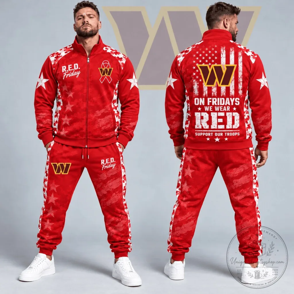 Concert Schedule T-Shirt for Jay Wheeler's La Voz Favorita World Tour 34 Washington Commanders R.E.D. Friday Military Camouflage Stars Hoodie and Sweatpants Set