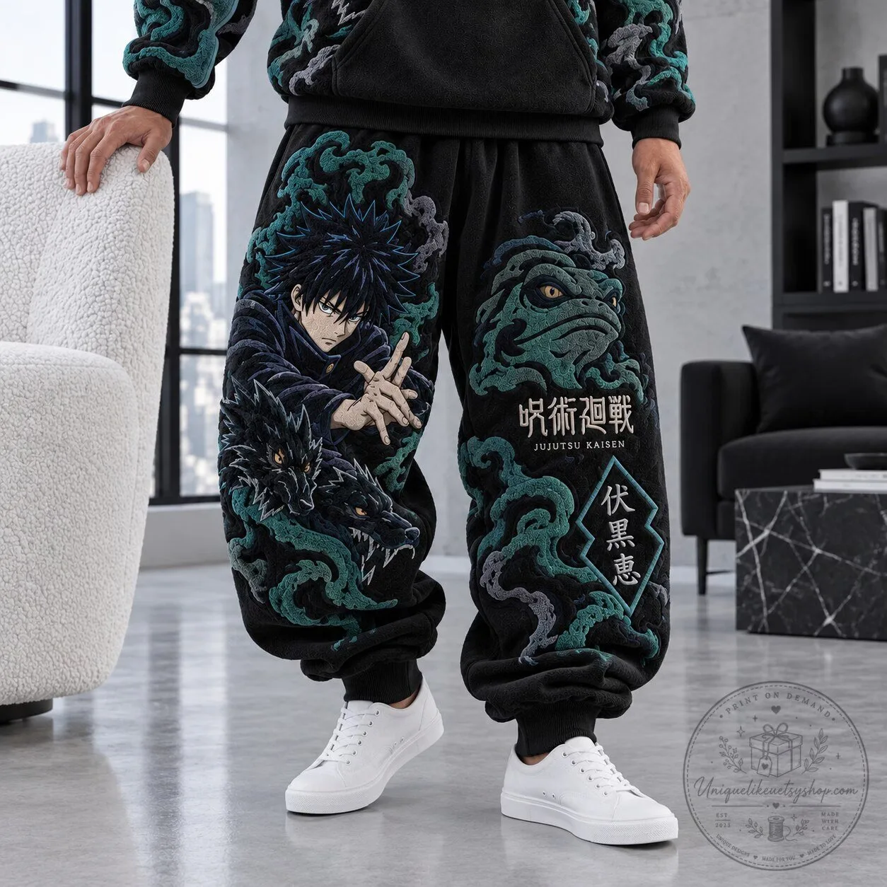 Jujutsu Kaisen Fushiguro Megumi Anime Sweatpants