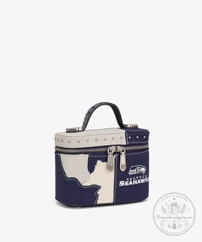 Seattle Seahawks Football Team Canvas Crossbody Bag with Adjustable Strap 8 Seattle Seahawks Football Team Canvas Crossbody Bag with Adjustable Strap