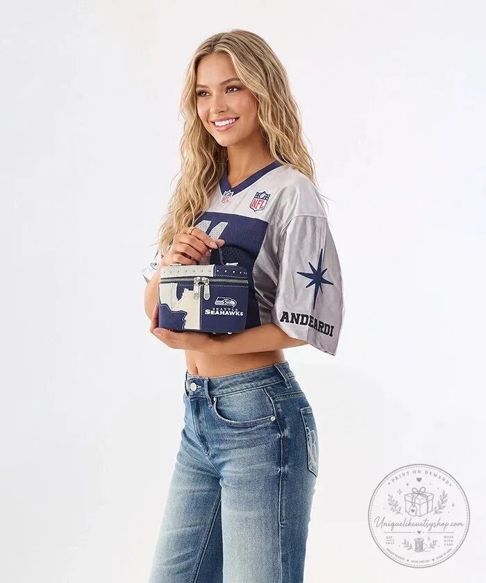 Seattle Seahawks Football Team Canvas Crossbody Bag with Adjustable Strap 11 Seattle Seahawks Football Team Canvas Crossbody Bag with Adjustable Strap