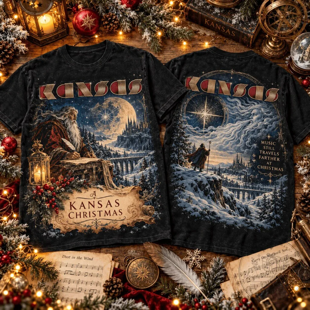 Kansas Band A Kansas Christmas Winter Journey T-Shirt Kansas Band A Kansas Christmas Winter Journey T-Shirt
