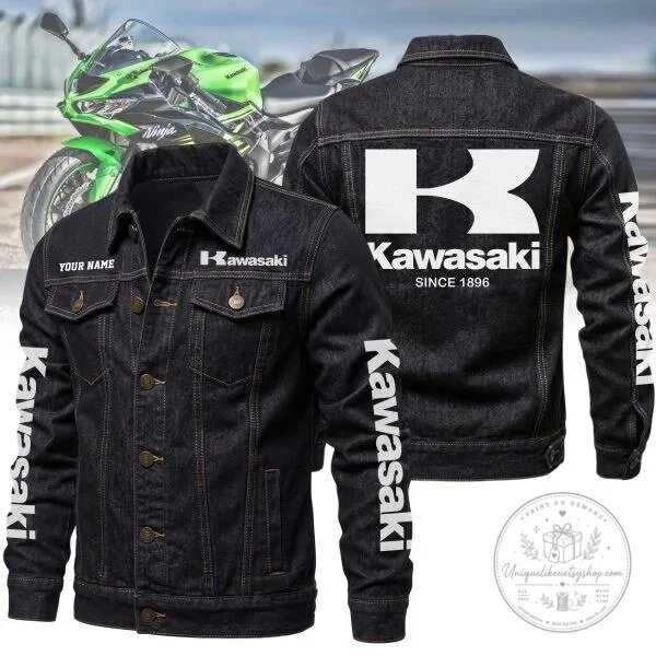 Kawasaki Motorcycle Racing Team Denim Jacket