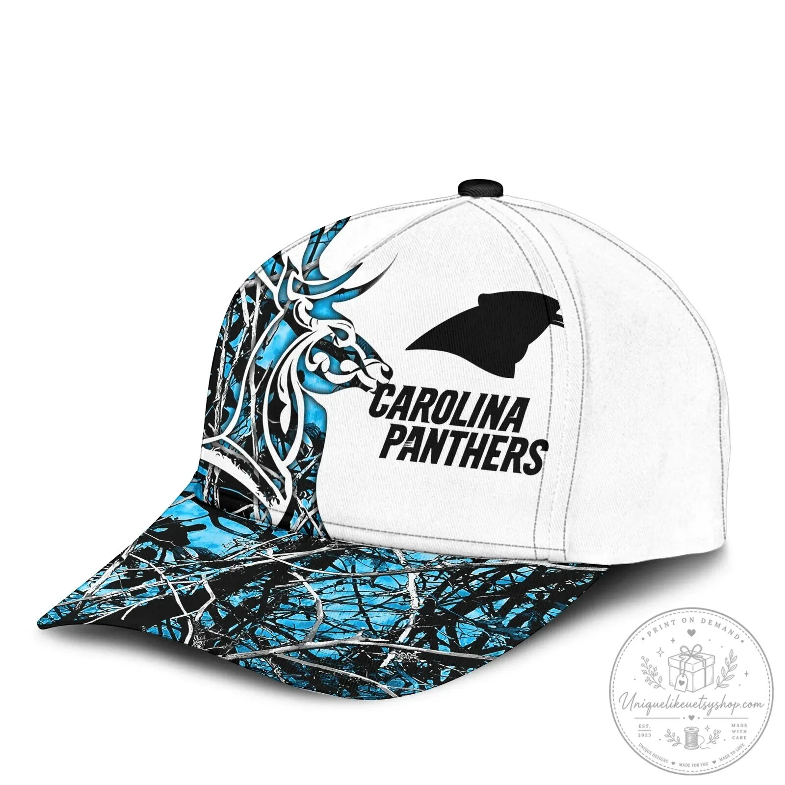 American Flag Cap Hat in Carolina Panthers Deer Hunting Camouflage Design 10 American Flag Cap Hat in Carolina Panthers Deer Hunting Camouflage Design