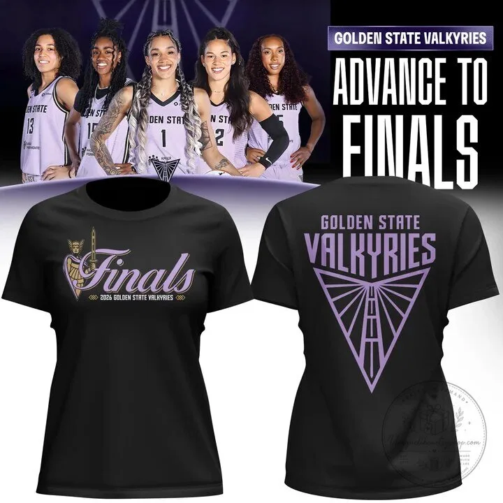 Golden State Valkyries 2026 WNBA Finals Black T-Shirt for Women