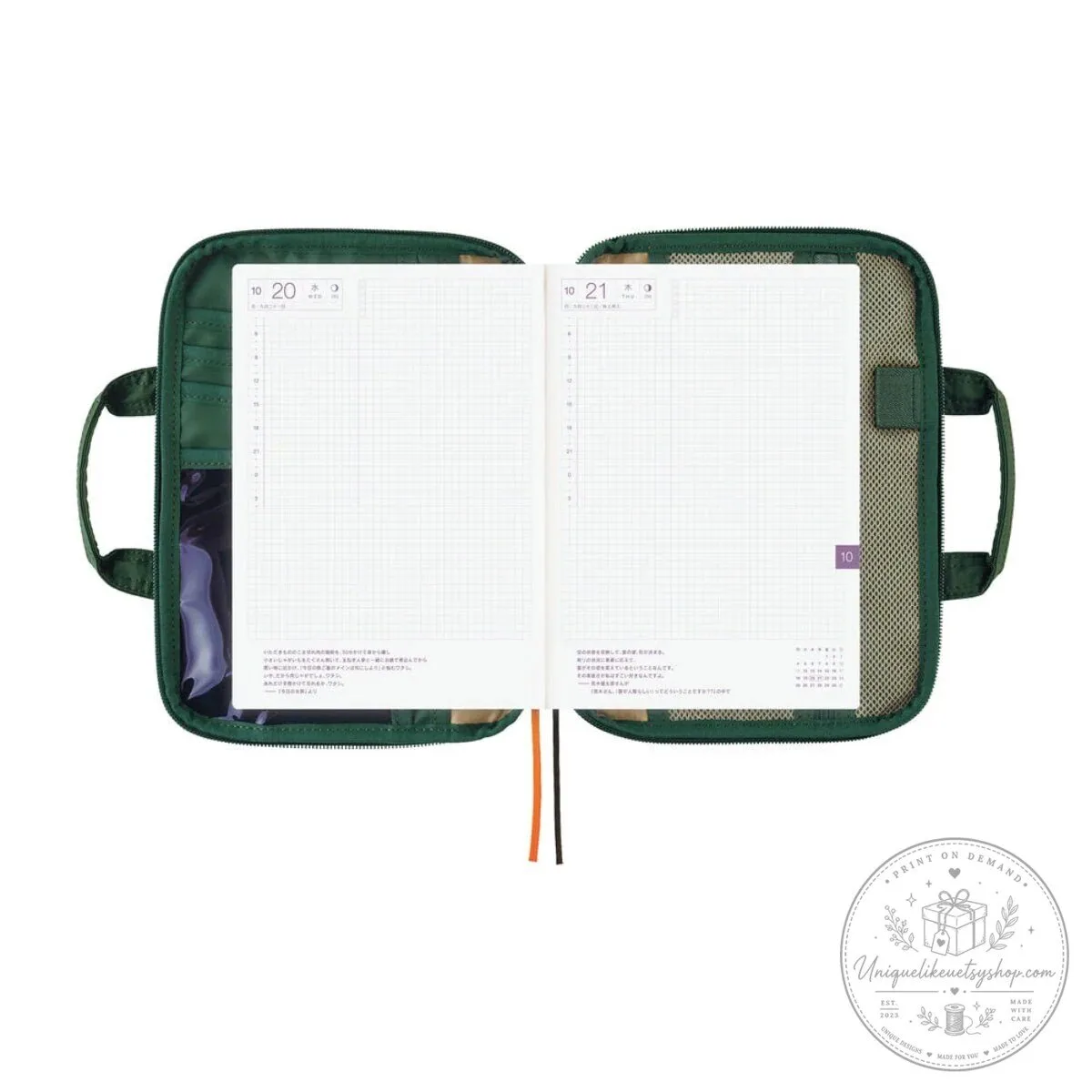 Yoshida & Company Porter Stride Evergreen A5 Hobonichi Cousin Cover Bag 16 Yoshida & Company Porter Stride Evergreen A5 Hobonichi Cousin Cover Bag
