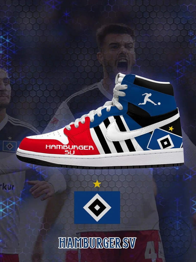 Hamburger SV Football Club High-Top Sneakers Custom Shoes 24 Hamburger SV Football Club High-Top Sneakers Custom Shoes