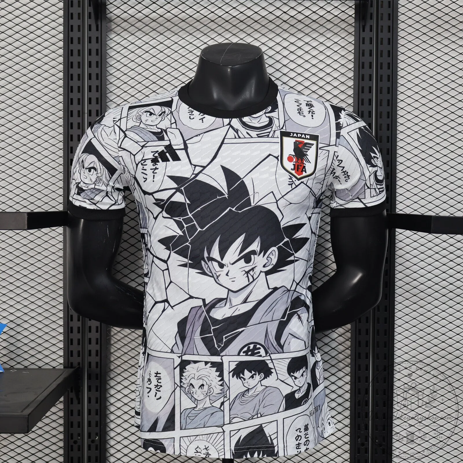 Dragon Ball Z Son Goku Japan National Football Team Manga Style Jersey