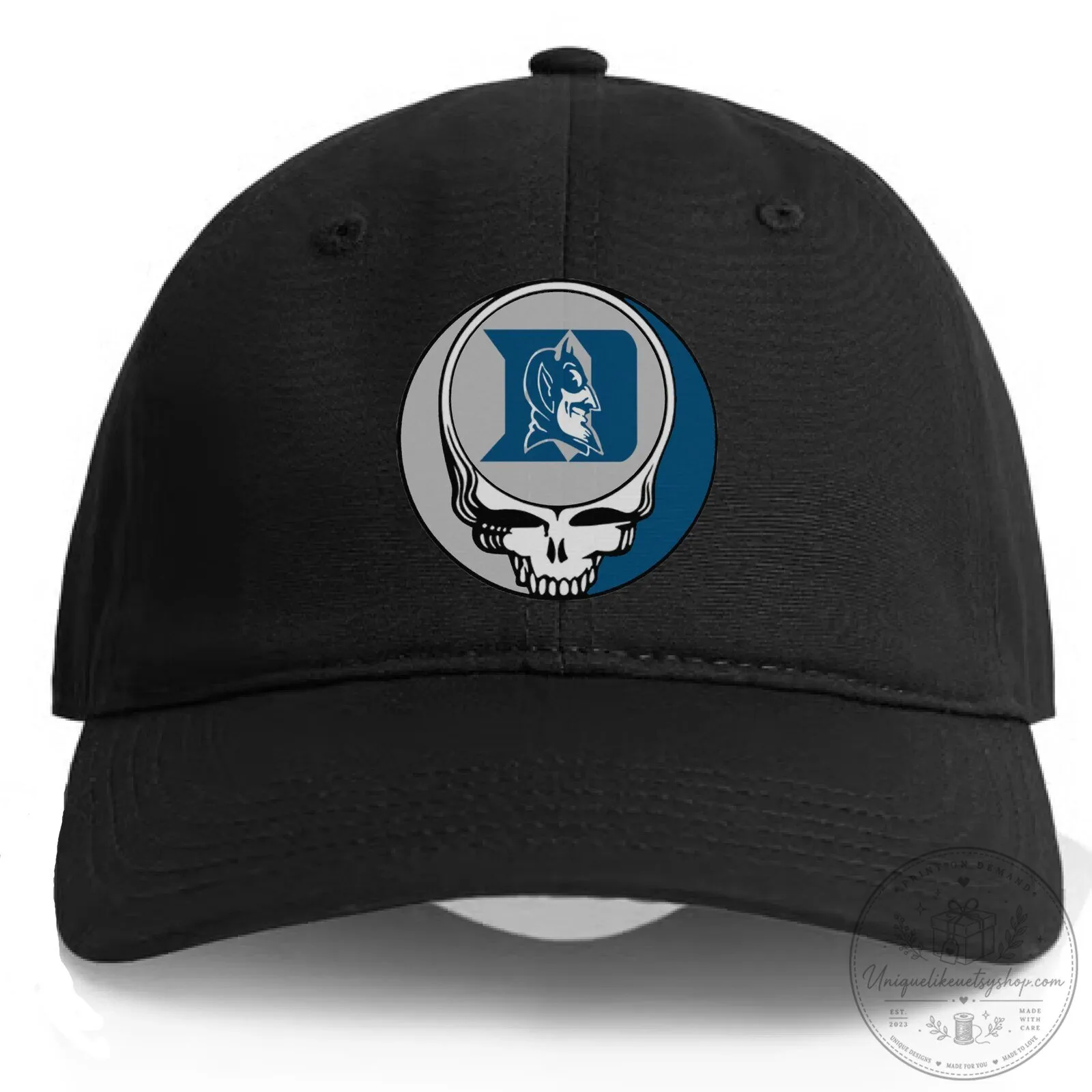 Duke Blue Devils Grateful Dead Steal Your Face Baseball Cap Hat 11 Duke Blue Devils Grateful Dead Steal Your Face Baseball Cap Hat