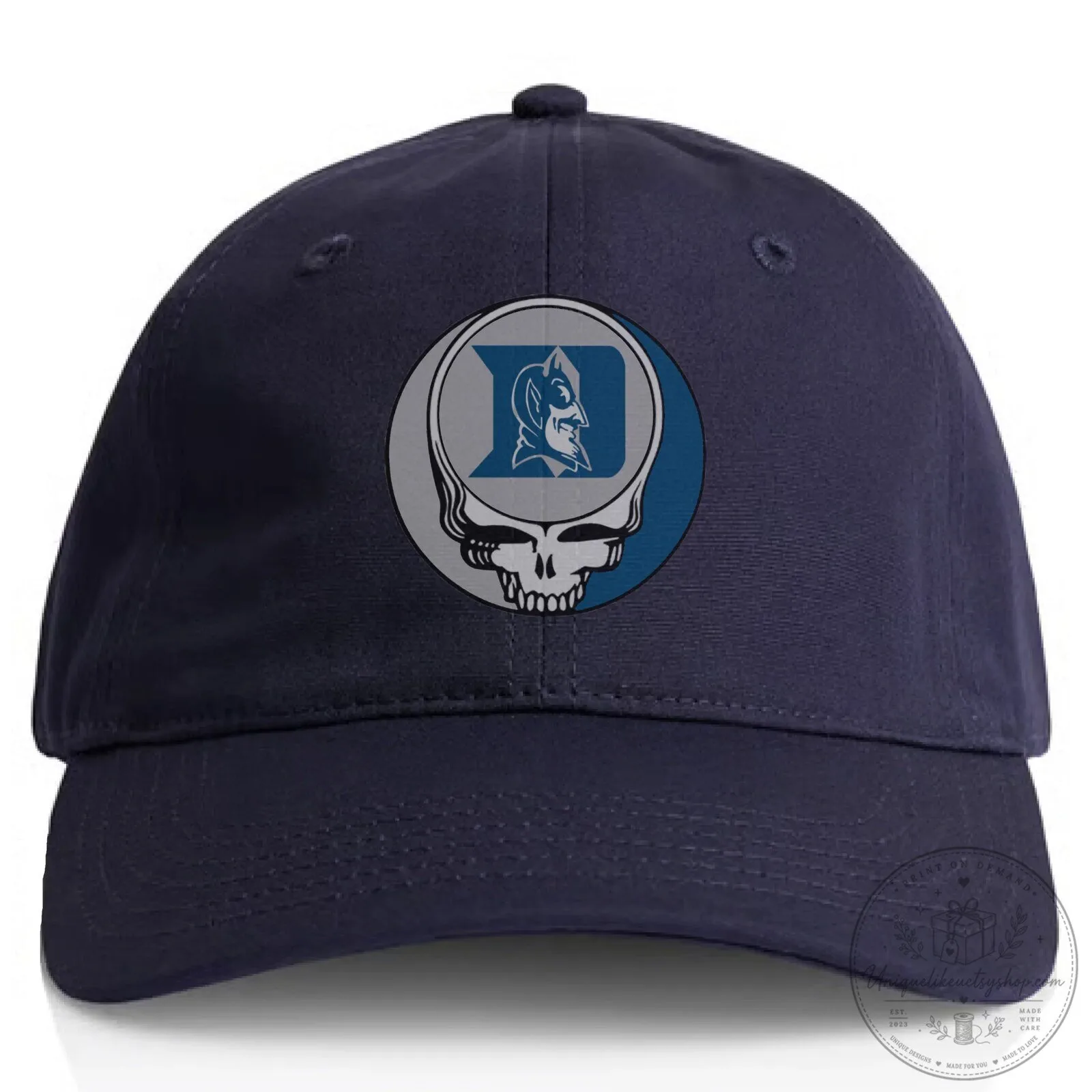 Duke Blue Devils Grateful Dead Steal Your Face Baseball Cap Hat 13 Duke Blue Devils Grateful Dead Steal Your Face Baseball Cap Hat