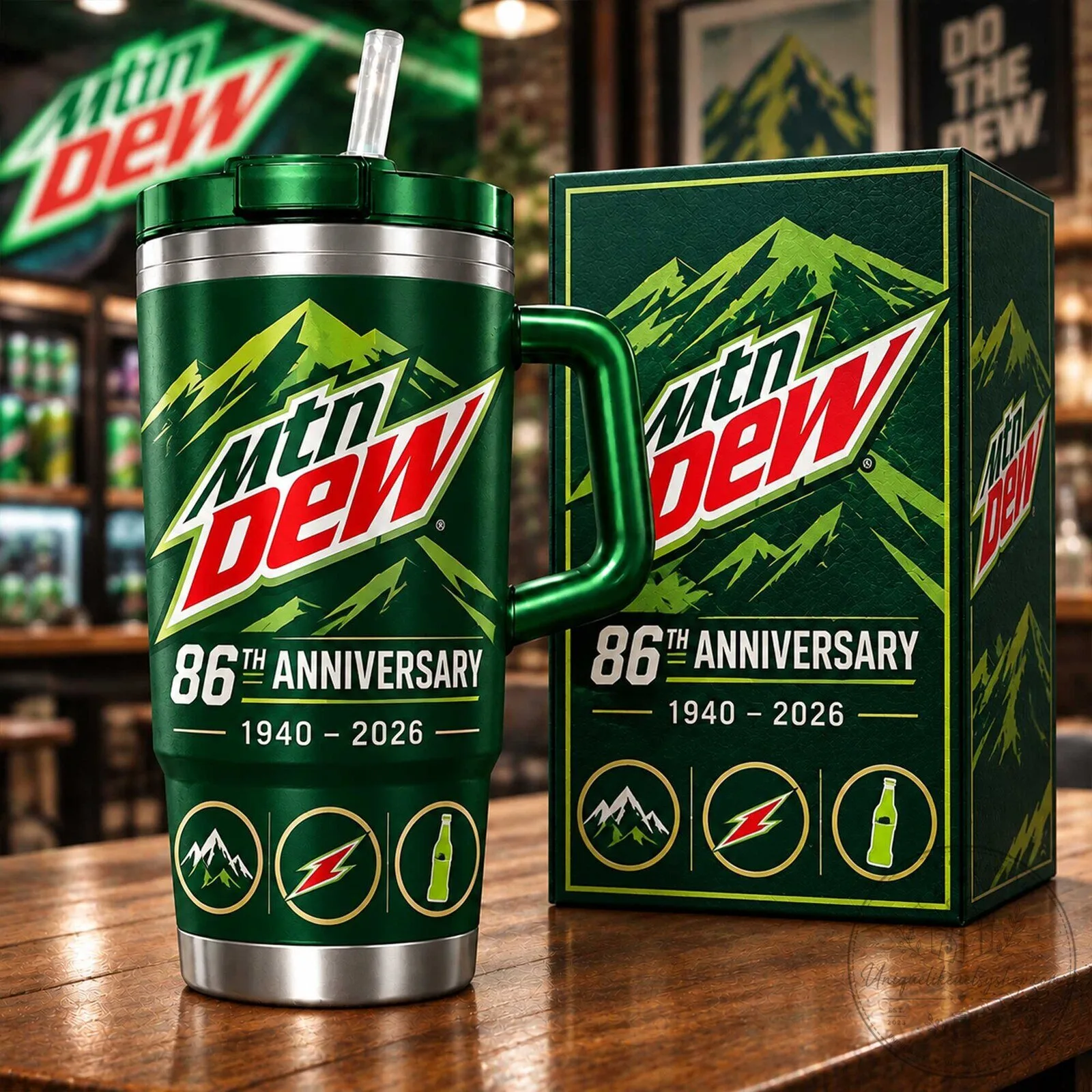 Mountain Dew 86th Anniversary Commemorative Insulated Stainless Steel Tumbler 3 Mountain Dew 86th Anniversary Commemorative Insulated Stainless Steel Tumbler