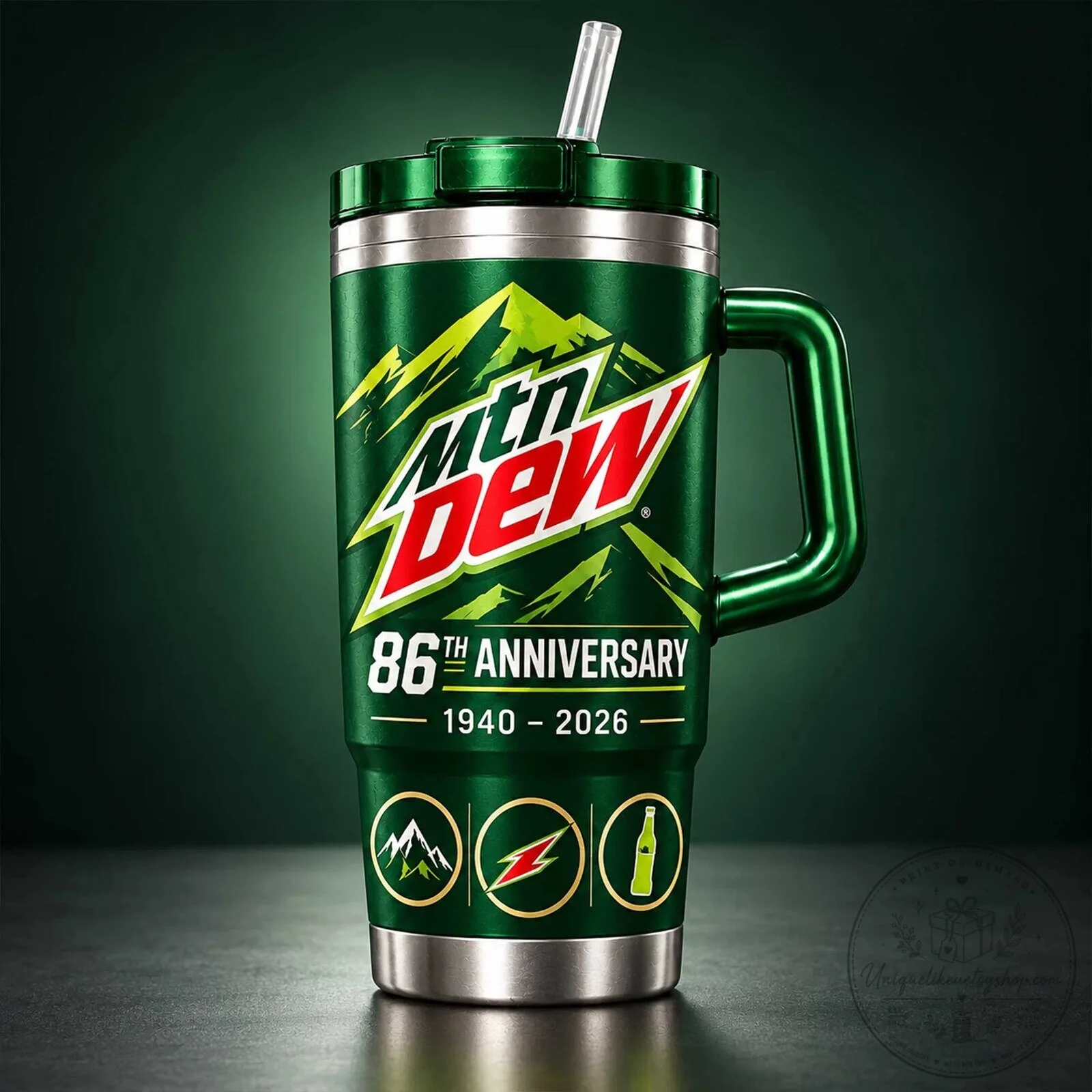 Mountain Dew 86th Anniversary Commemorative Insulated Stainless Steel Tumbler 4 Mountain Dew 86th Anniversary Commemorative Insulated Stainless Steel Tumbler