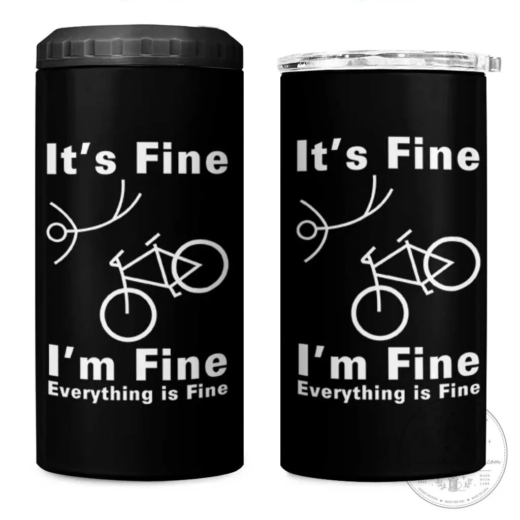 Funny Bicycle Crash It's Fine I'm Fine Everything Is Fine Can Cooler Tumbler 1 funny bicycle crash it s fine i m fine everything is fine can cooler tumbler featured
