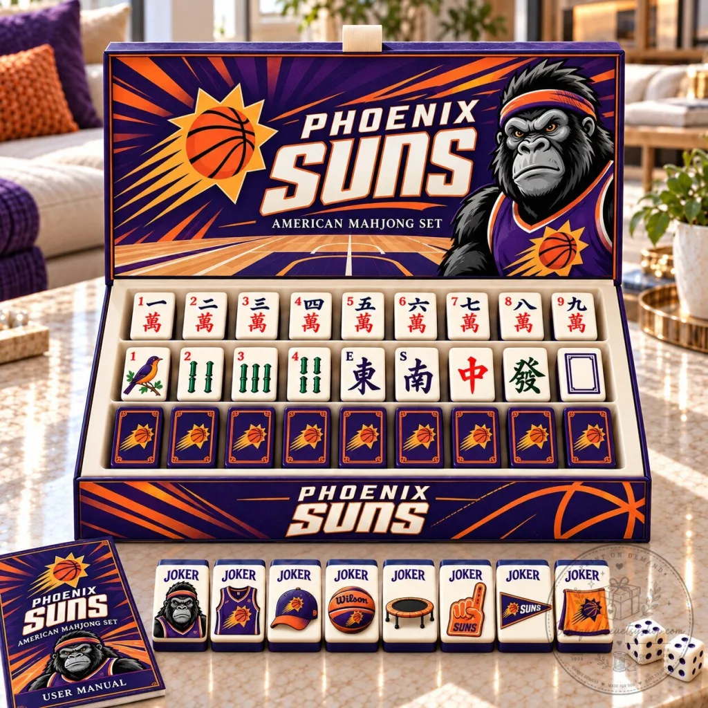 Phoenix Suns American Mahjong Game Set with Custom Tiles and Case Phoenix Suns American Mahjong Game Set with Custom Tiles and Case