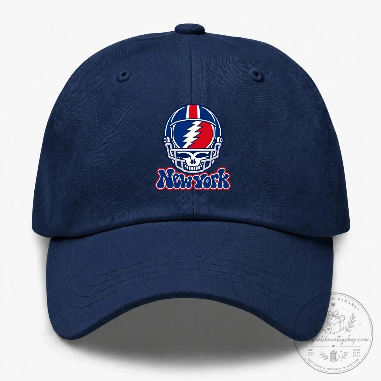 Grateful Dead New York Helmet Stealie Embroidered Dad Hat 6 Grateful Dead New York Helmet Stealie Embroidered Dad Hat