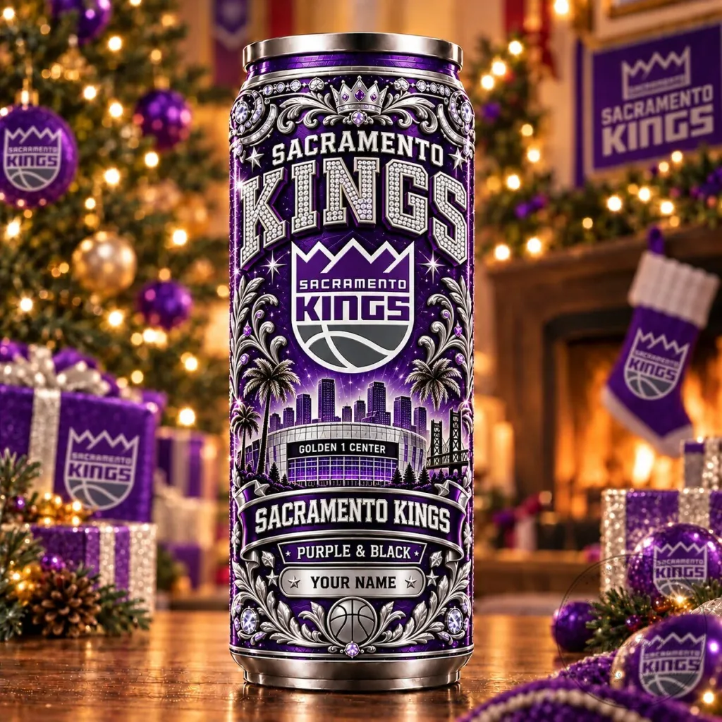 Sacramento Kings Golden 1 Center Personalized Purple Black Tumbler Sacramento Kings Golden 1 Center Personalized Purple Black Tumbler